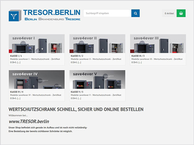 Tresor Berlin Qualitätstresore Webshop